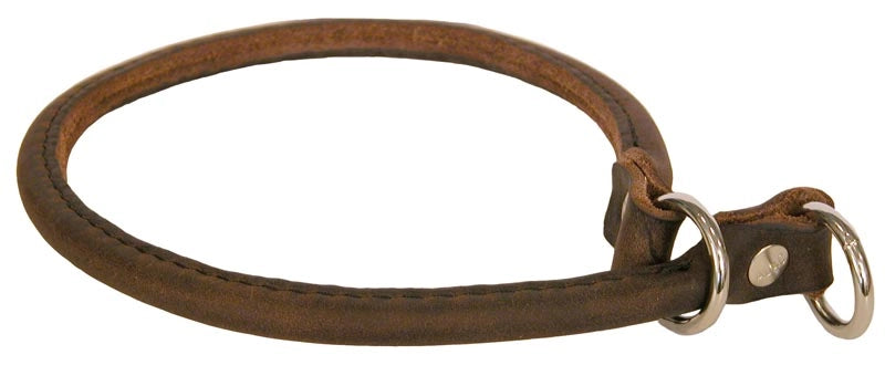 Rundsytt Dressyrhalsband Brunt