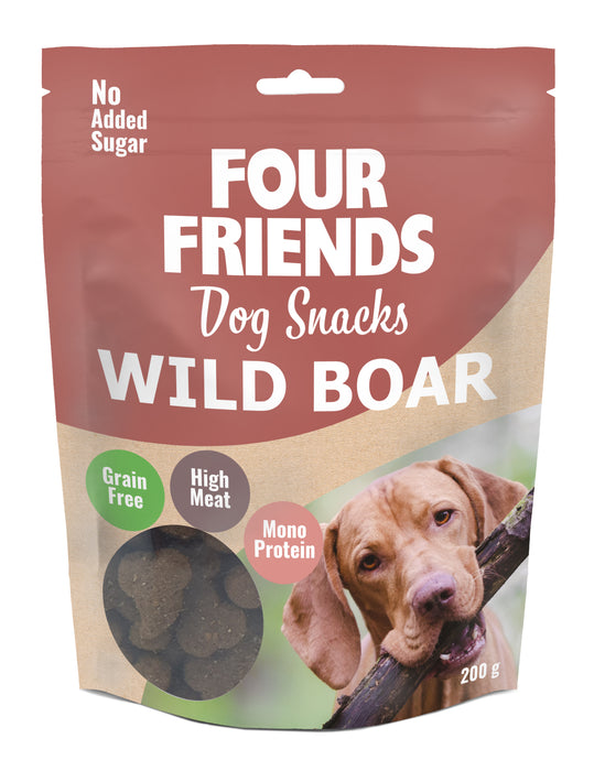 FourFriends Dog Snacks Wild Boar 200g 6-pack