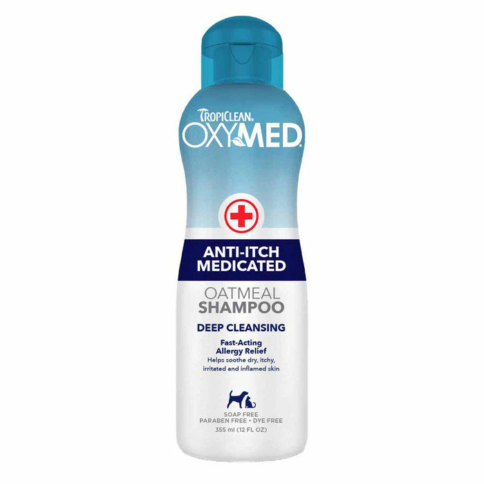 Tropiclean Oxy-med Anti-itch Schampo 355ml