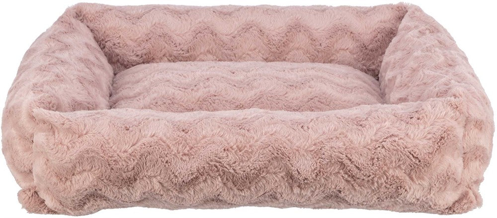 Vital Bädd Loki – SOFT Edition, ortopedisk bädd med viskoelastisk skumfyllning, strukturplysch, polyesterklädsel, återvunnet material och halkfri botten.