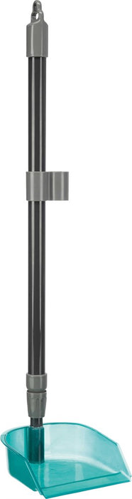 Plastspade med teleskophandtag för enkel borttagning av avföring från trädgården. Platssparande förvaring och lätt att rengöra.

