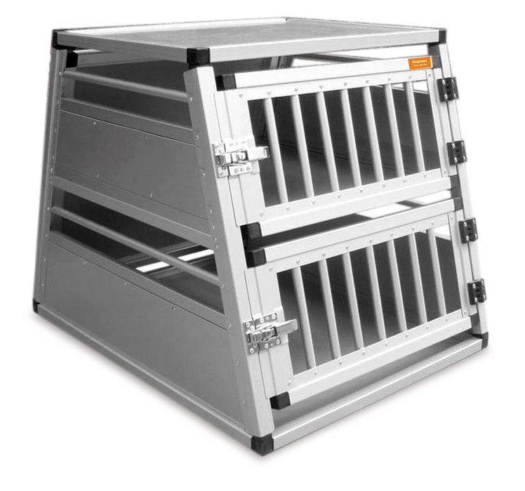 Dogman Aluminium Hundbur Dubbel 82cm
