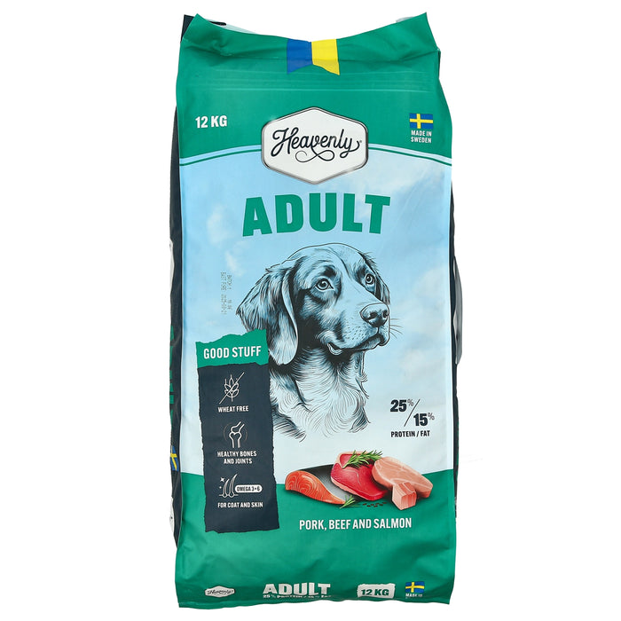Heavenly Adult – Vetefritt svenskt premiumfoder för vuxna hundar