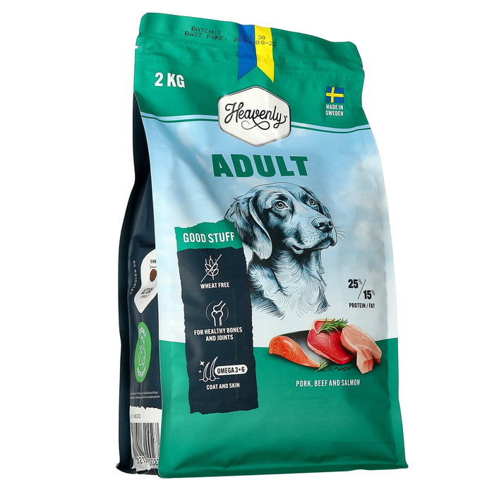 Heavenly Adult – Vetefritt svenskt premiumfoder för vuxna hundar