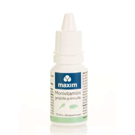 Multivitamin droppar för smådjur som kaniner, marsvin, hamstrar och fåglar. Innehåller B-vitaminer, C-vitamin och D-vitamin för bättre hälsa och välmående.