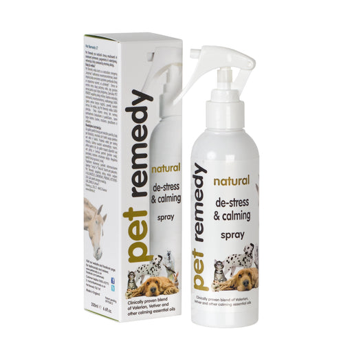 Pet Remedy naturlig blandning av valeriana, vetivert, salvia och basilika för stressminskning och lugnande effekt för hundar, katter, hästar, smådjur och fåglar.