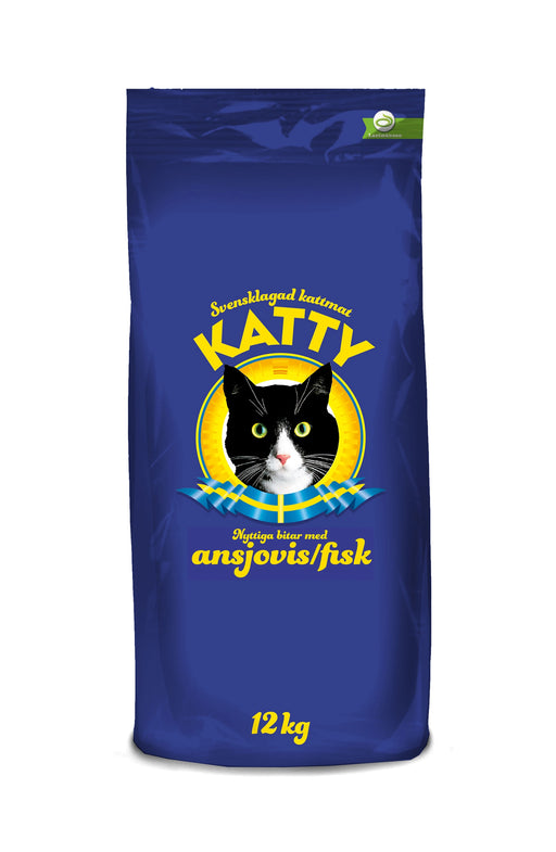 Helfoder för vuxna katter med smak av ansjovis och fisk. Innehåller alla nödvändiga vitaminer och mineraler. Tillverkat i Sverige, för en frisk och balanserad katt.