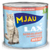 Smaskig kattmat med lax för vuxna katter. Naturlig paté utan spannmål och tillsatt socker, med 100% animaliska proteiner och balanserade näringsämnen. Svensktillverkat foder.