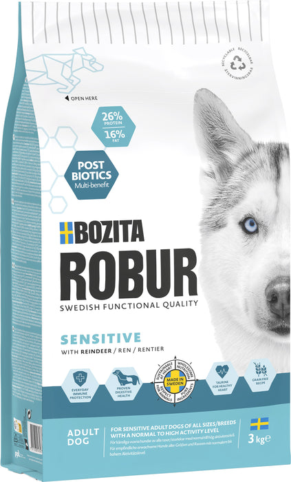 Bozita Robur Sensitive Grain Free Reindeer - Torrfoder för hundar
