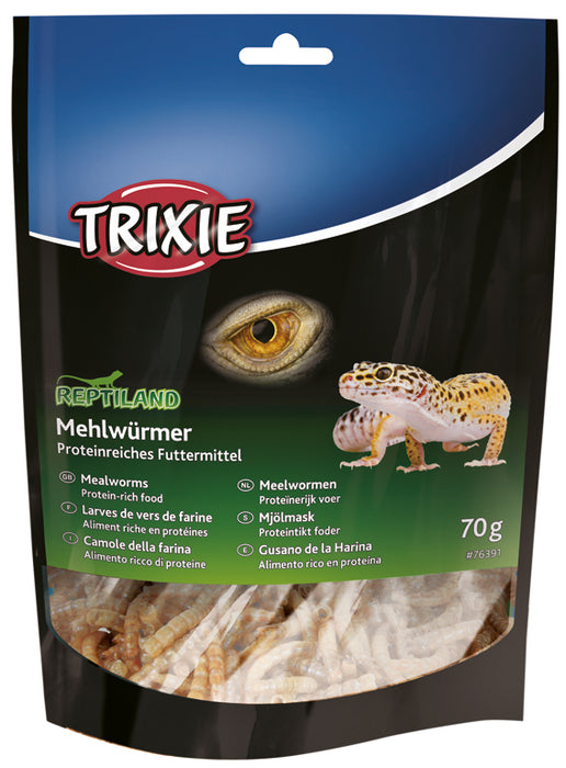 Proteinrik mat för reptiler, idealiskt tilläggsfoder som passar även små gnagare. Stödjer tillväxt, muskelutveckling och allmänhälsa hos reptiler och gnagare.


