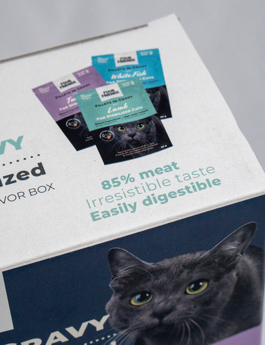 FourFriends Cat Sterilized in Gravy Mix 12-pack