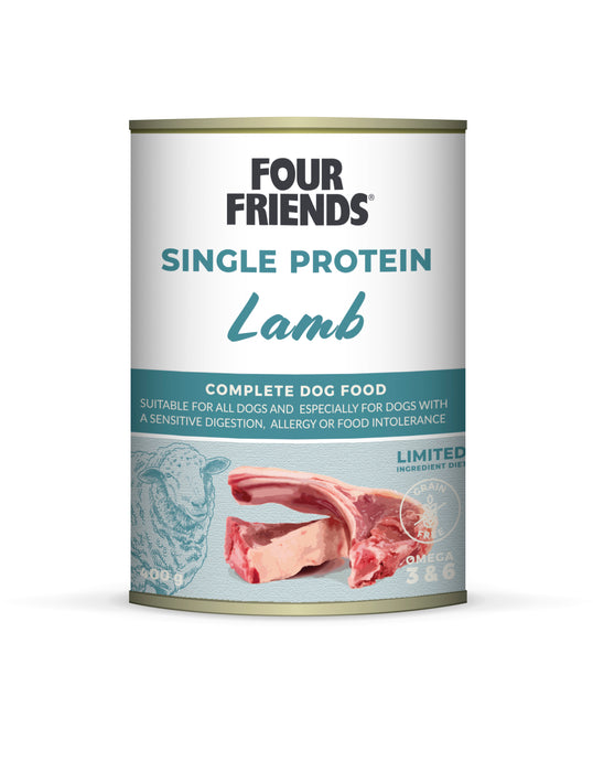 FourFriends Dog Single Protein Lamb 400g 6-pack