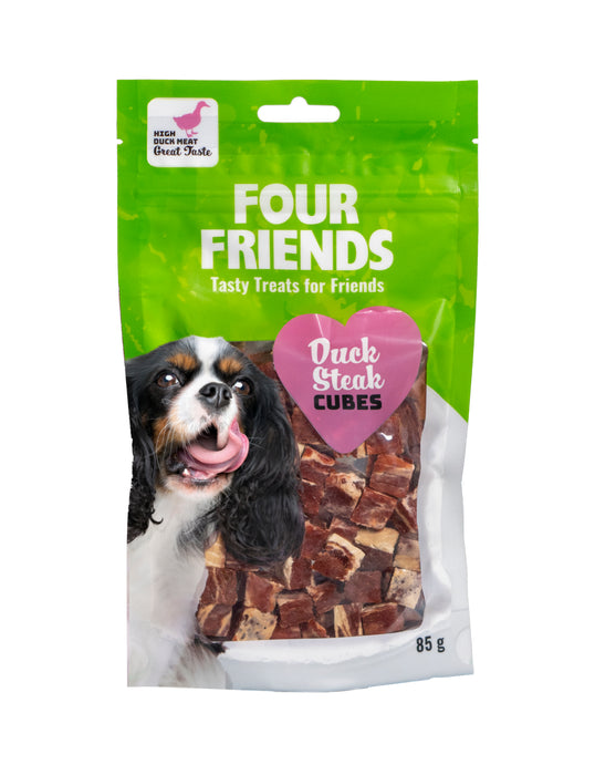 FourFriends Duck Steak Cubes 85g 12 - pack