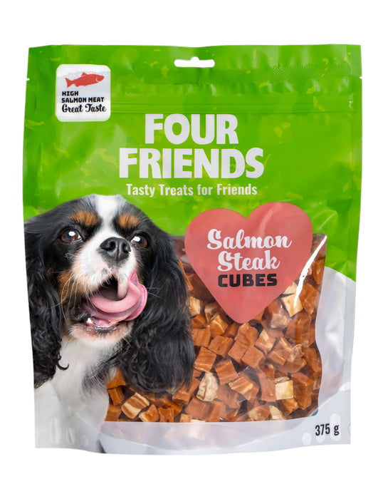 FourFriends Salmon Steak Cubes 375g 6-pack