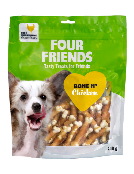 FourFriends Dog Bone N´ Chicken 400g 6-pack