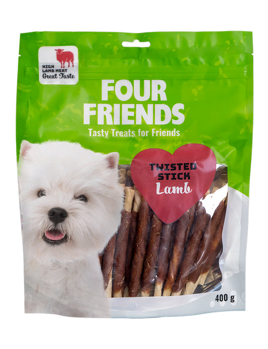 FourFriends Dog Twisted Stick 40st 12,5cm 6-Pack