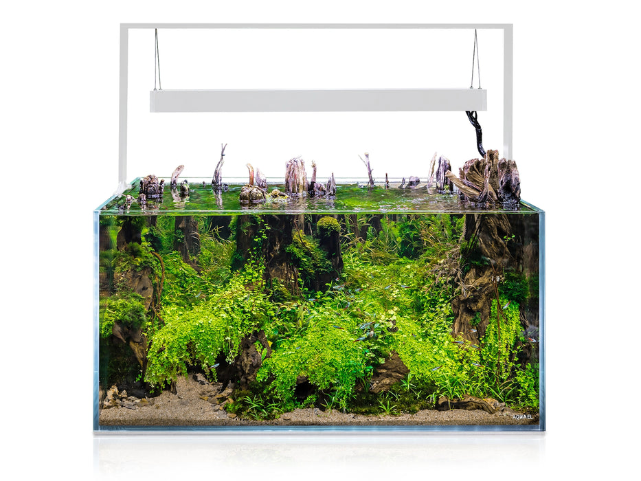 Aquael UltraScape 90 Snow 243 liter - Vitt möbelakvarium