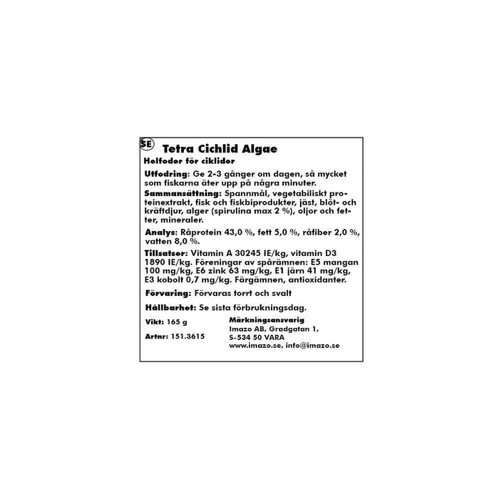 Tetra Cichlid Alger 500ml