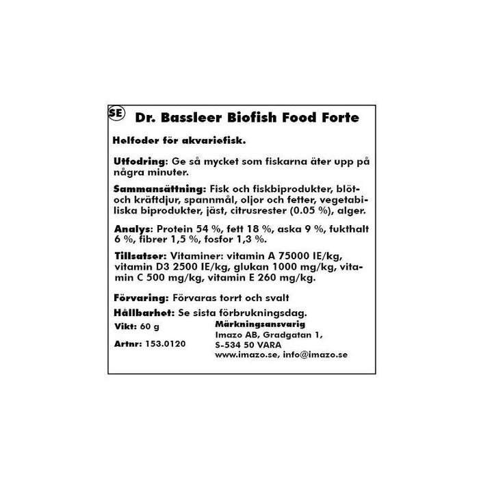 Dr Bassleer Biofishfood Forte
