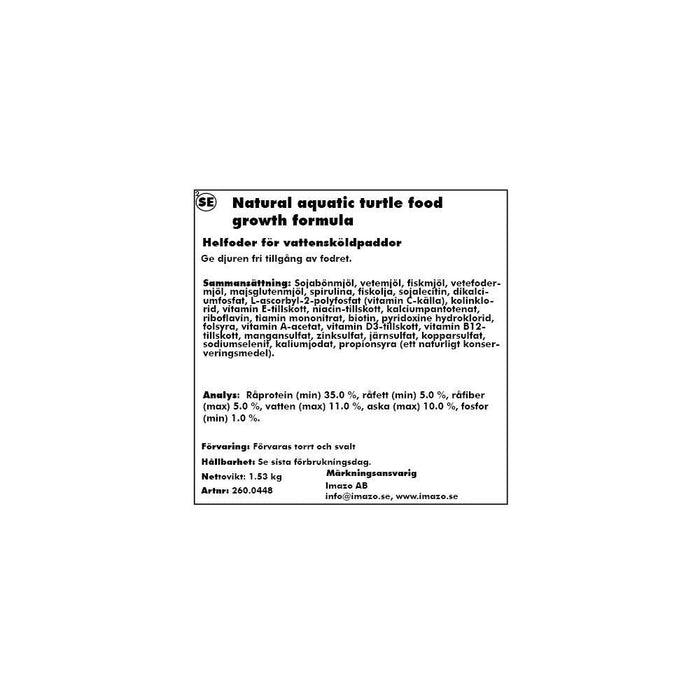 Zoo Med Natural Aquatic Turtle Food Growth Formula