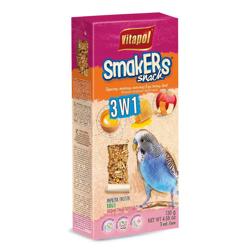 Vitapol Smakers Undulat 3in1 Frukt/honung/ägg 130gr 9pack
