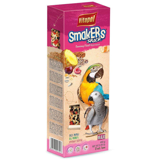 Vitapol Smakers Maxi Papegoj Fruktmix 450gr 8pack