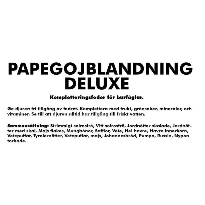 Papegojblandning Deluxe