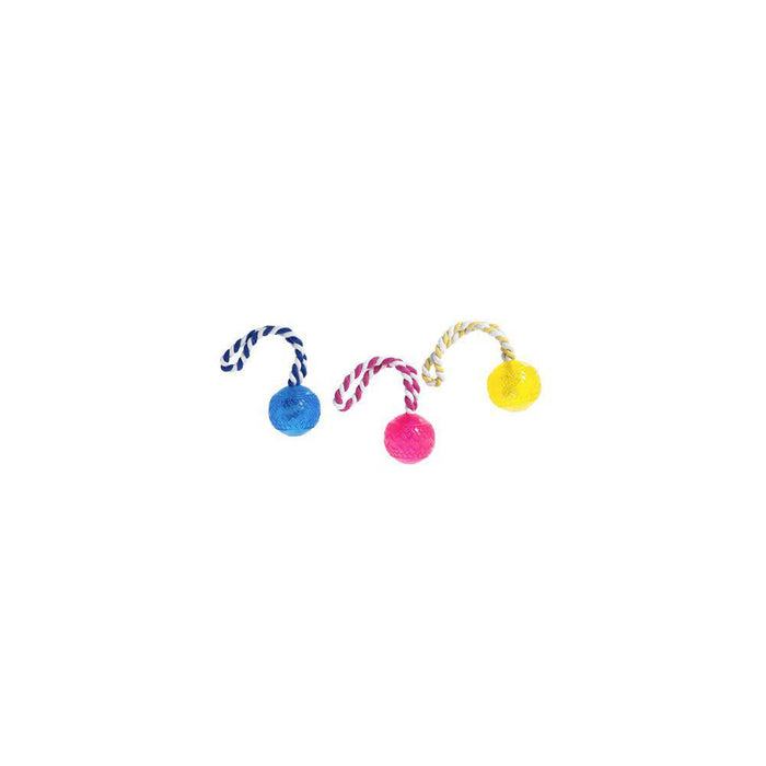 Good 4 Fun Tpr Boll med Flossrep Mix Färg