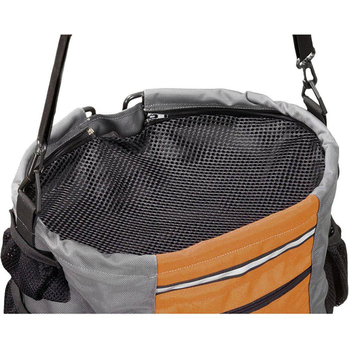 Cykelkorg Nylon Grå/Orange 38x28x27cm Max 7kg