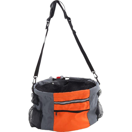 Cykelkorg Nylon Grå/Orange 38x28x27cm Max 7kg
