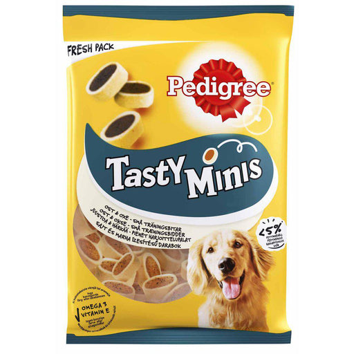 Pedigree Tasty Minis 140g Cheesy Bites 6-Pack