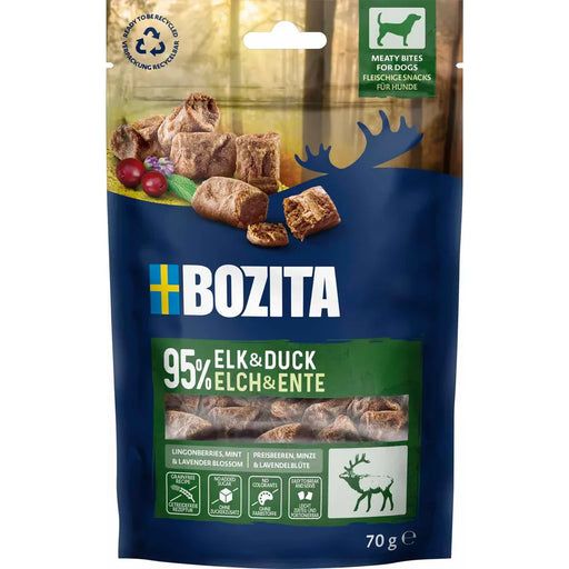 BOZITA SNACKS MEATY BITES ELK & DUCK 70G 10ST