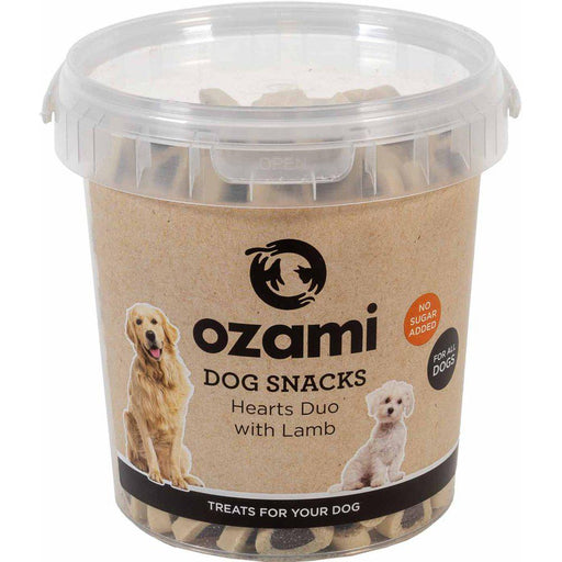 Ozami Dog Snack Hearts Duo Lamb Bucket 10x500g