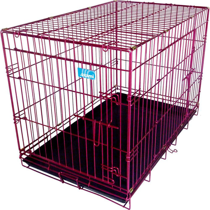 Ozami Hundtransportbur Lila Metallic