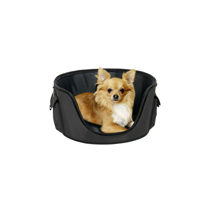 TRANSPORTVÄSKA NYLON OVAL SVART/GRÅ
