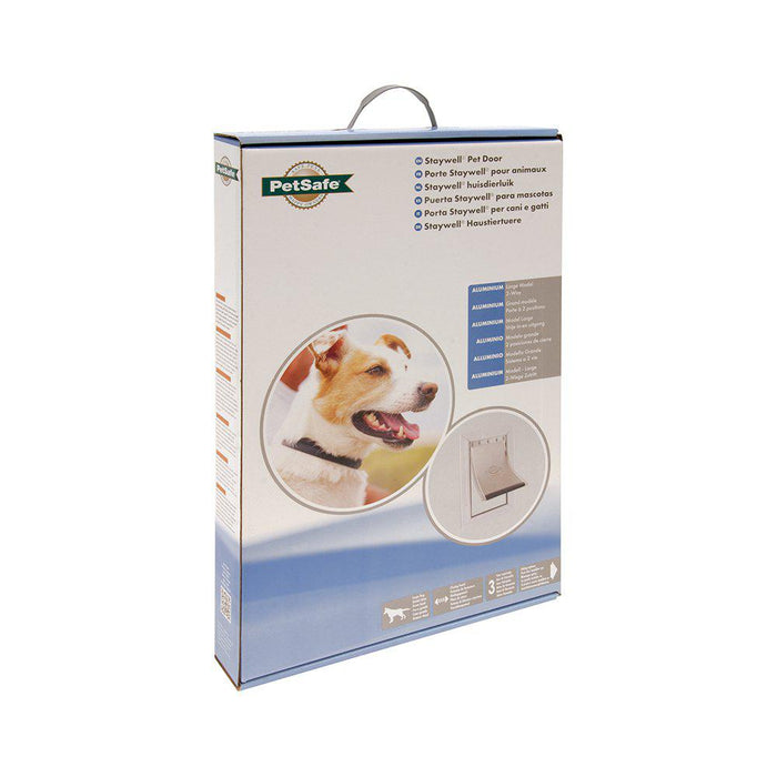 Hund/Kattdörr 600-serien Aluminium Vit