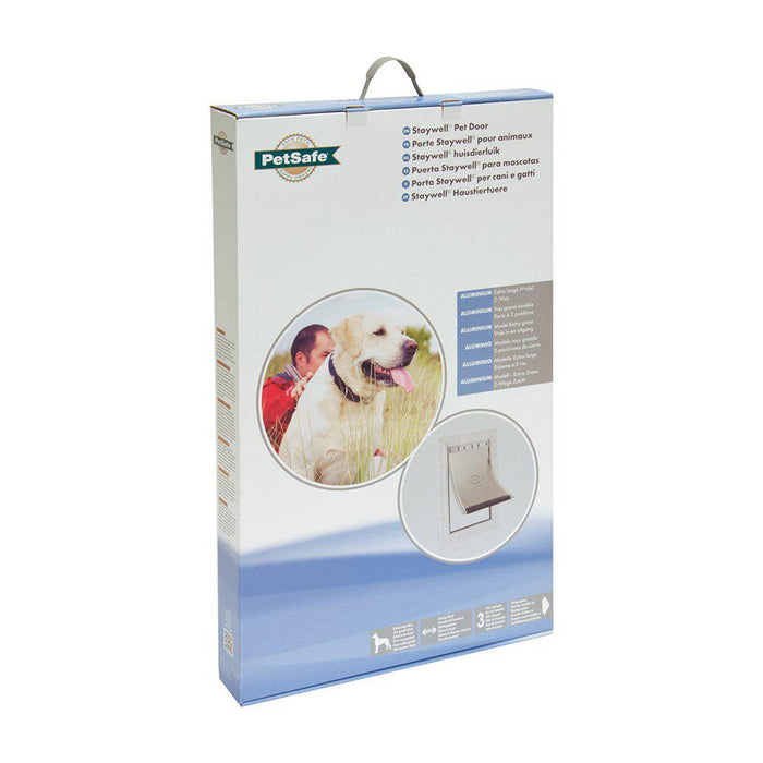 Hund/Kattdörr 600-serien Aluminium Vit
