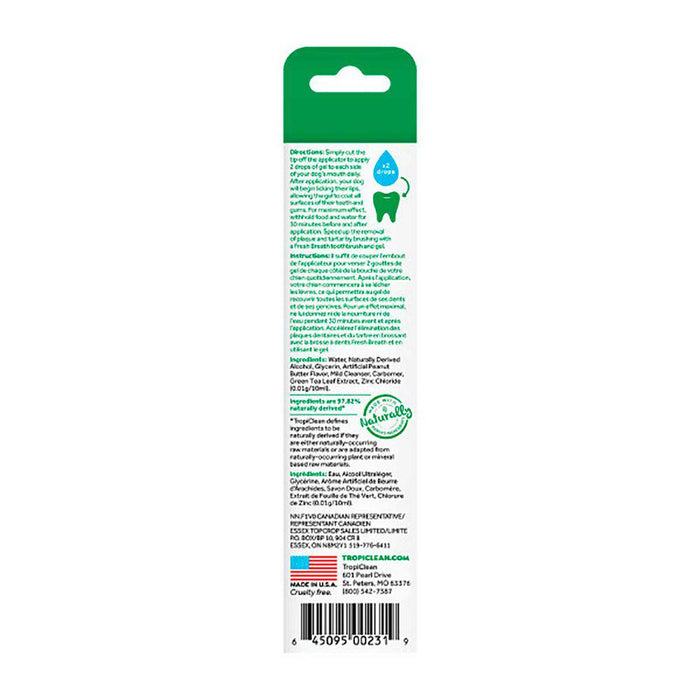 Tropiclean Clean Teeth Oral Care Gel Peanut Butter 59ml