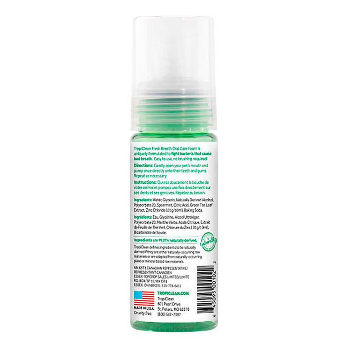 Tropiclean Oral Care Foam 133ml