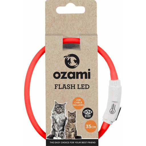 Ozami Katthalsband Flash Led 35cm