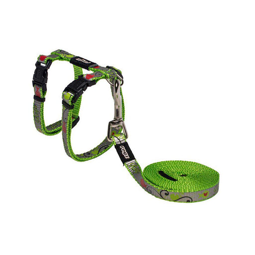 Rogz Reflectocat-sele med spänne S Lime11mm 24-40cm