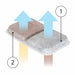 Filter Airsift Till kattoalett 6st Dualaction