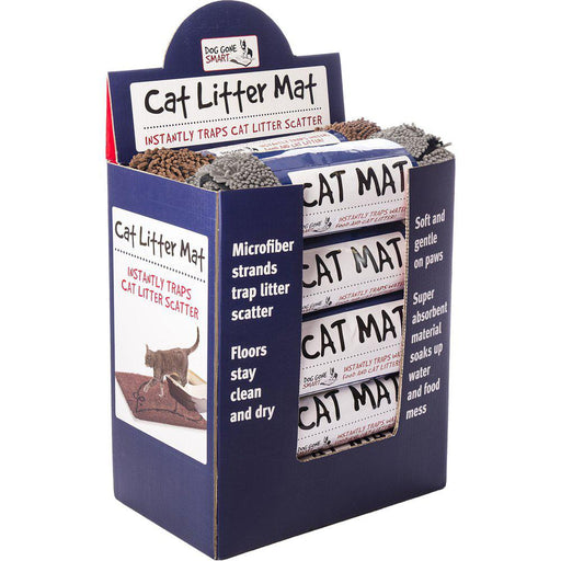 Dgs Cat Litter Matta Display Brun & Grå 10st
