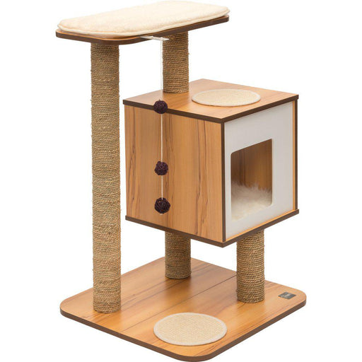Klösmöbel Vesper Cat Furniture V-bas, valnöt