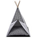 Tipi-tält Katt 47x47x75cm