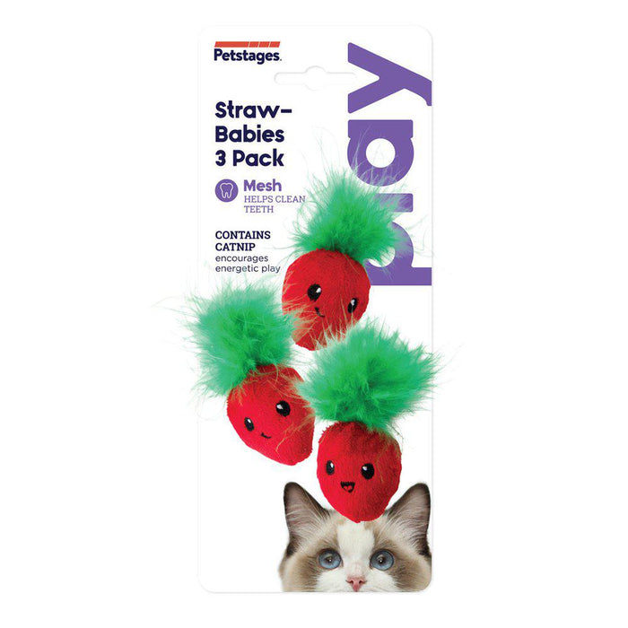 Petstages Straw-babies 3-pack 3x10x3cm