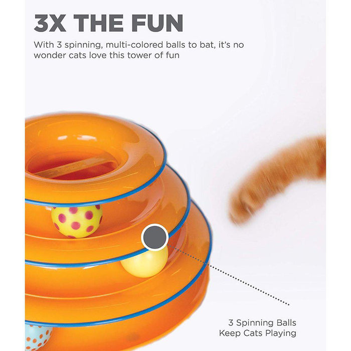 Petstages Kattleksak Tower Of Tracks25cm