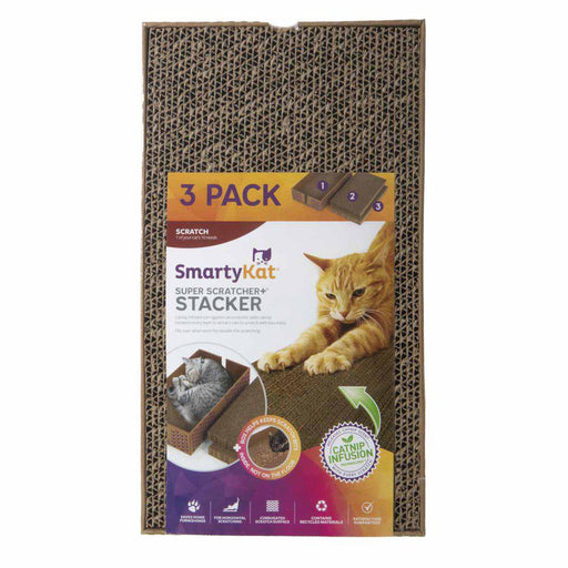 Smartykat Super Scratcher+staplare 46x26x12cm