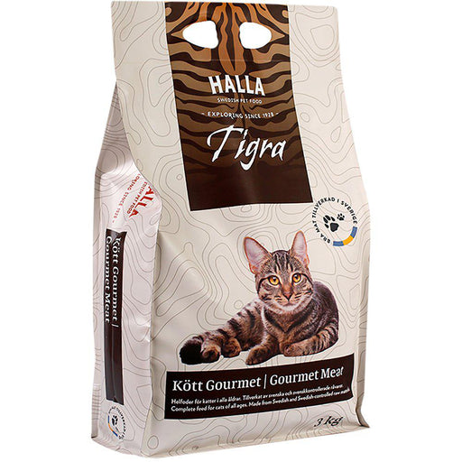 Halla KATTFODER TIGRA KÖTT GOURMET