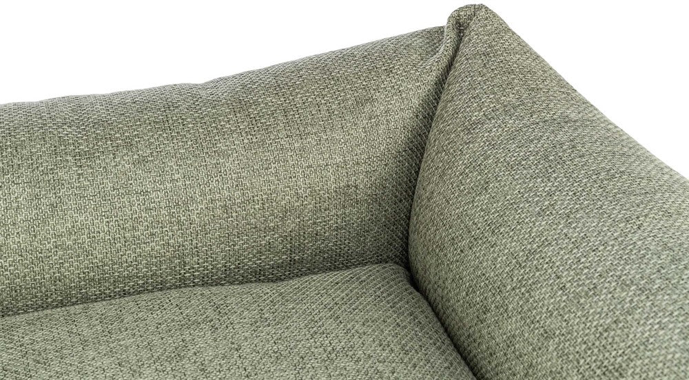 Stilren HOME Edition hundbädd i vävt tyg med silikonfyllning, avtagbart överdrag och halkfri botten. Tillverkad i EU för hög kvalitet och komfort.

